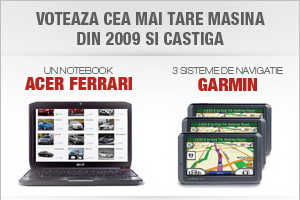 Castiga un laptop Acer Ferrari sau unul din cele trei sisteme GPS Garmin