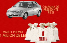 Concurs "Alegerea Presedintelui": castiga 1 milion de lei si 61 de masini Dacia Logan