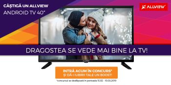 Câștigă un televizor Allview Android TV