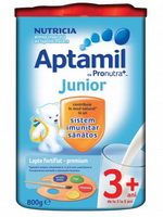 Castiga 20 de cutii de lapte fortifiat premium Aptamil Junior 3 ani+