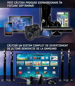 Castiga 2 televizoare Samsung Smart TV, o tableta Samsung Galaxy Tab si 2 smartphone-uri Samsung