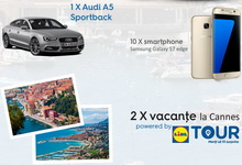 Castiga o masina Audi A5 Sportback, 2 vacante la Cannes in Franta si 10 smartphone-uri Samsung Galaxy S7 Edge