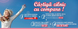 Castiga zilnic 2 x 50 lei sau lunar 500 euro