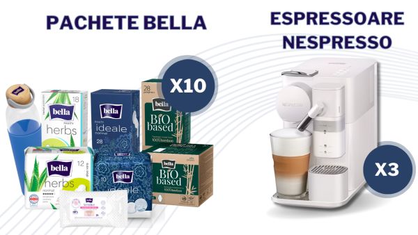 Câștigă 3 espressoare Nespresso Lattissima One Evolution