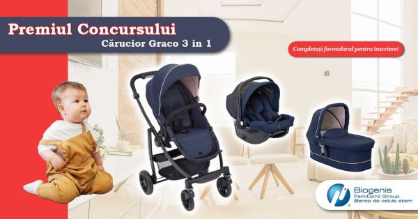 Câștigă un cărucior Graco 3 în 1