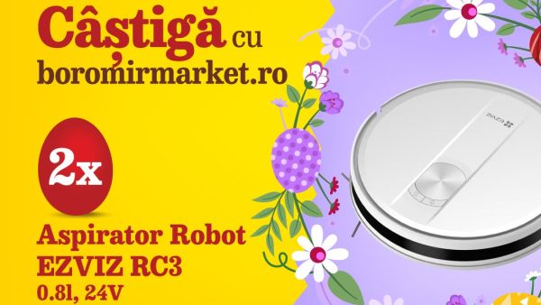 Câștigă 2 aspiratoare robot EZVIZ RC3