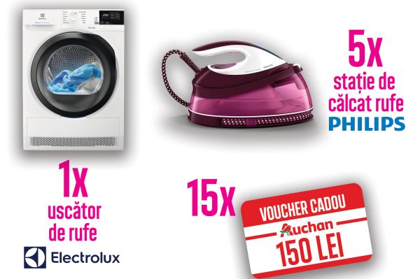 Câștigă un uscător de rufe Electrolux EW7H458B