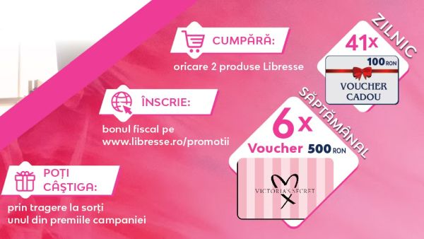 Câștigă 6 vouchere Victoria's Secret în valoare de 500 lei fiecare