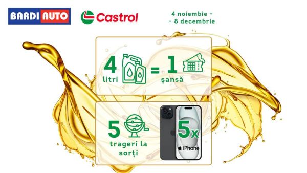 Câștigă 5 telefoane iPhone 15 128GB 5G