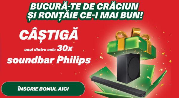 Câștigă 30 sisteme audio soundbar Philips TAB5305/10