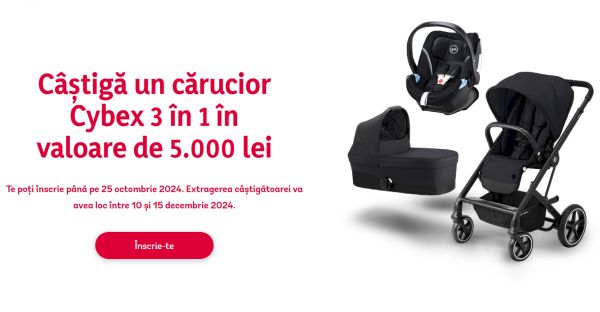 Câștigă un cărucior Cybex 3 în 1 Balios S Lux