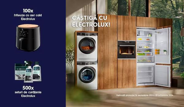 Câștigă 100 friteuze cu aer cald Electrolux 700 XL EAF5B