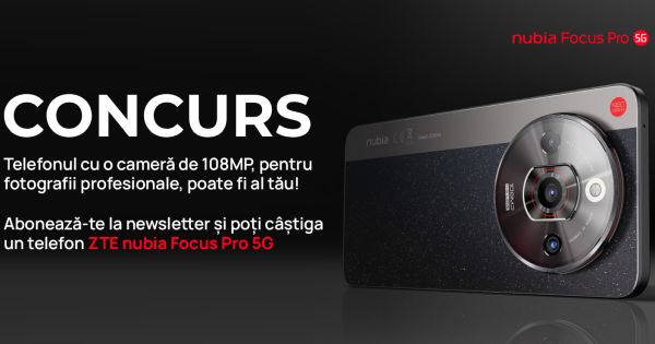 Câștigă un telefon ZTE nubia Focus Pro 256GB 5G