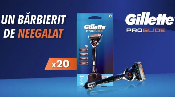 Câștigă 20 de aparate de ras Gillette ProGlide