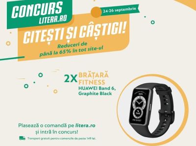 Câștigă 2 brățări de fitness Huawei Band 6