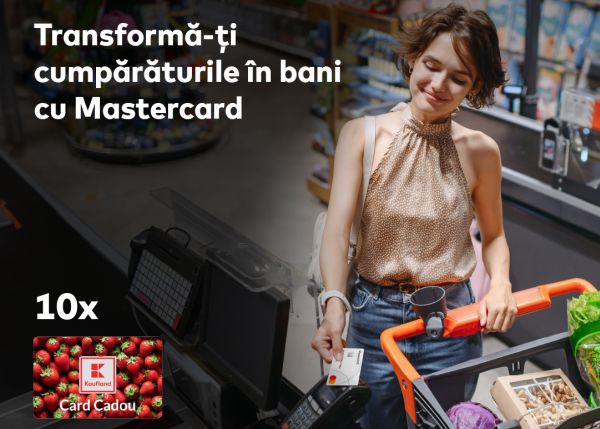 Câștigă 10 vouchere Kaufland în valoare de 5.000 lei fiecare