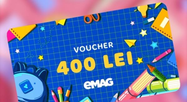 Câștigă un voucher eMAG în valoare de 400 lei