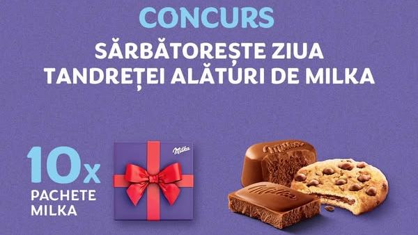 Câștigă 10 pachete cu produse Milka