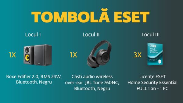 Câștigă un set de boxe bluetooth Edifier 2.0 RMS 24W