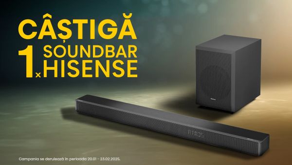 Câștigă un soundbar Hisense AX3120G