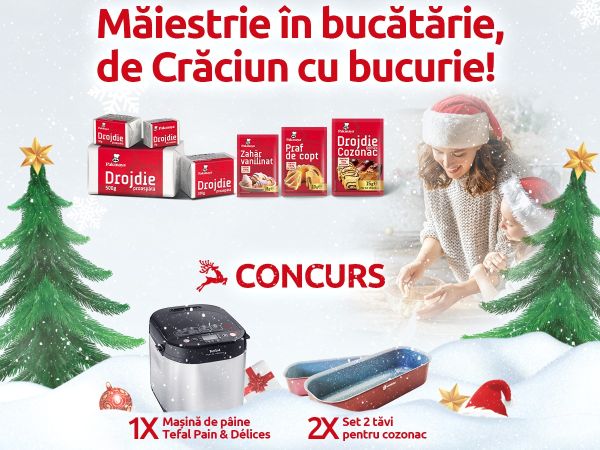 Câștigă o mașină de pâine Tefal Pain & Delices PF240E38