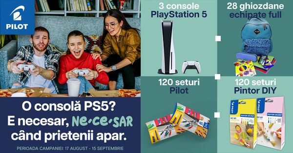 Câștigă 3 console Sony PlayStation 5