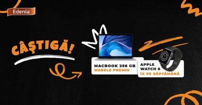 Câștigă un laptop Apple Macbook Air 13 256 GB