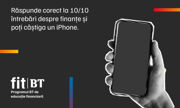 Câștigă 10 telefoane iPhone 15 Pro 512GB 5G