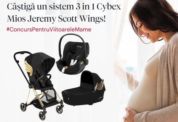 Câștigă un cărucior Cybex Mios Jeremy Scott Wings 3 in 1