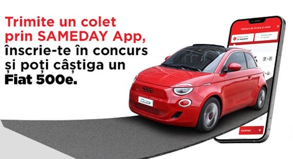 Câștigă o mașină electrică Fiat 500e