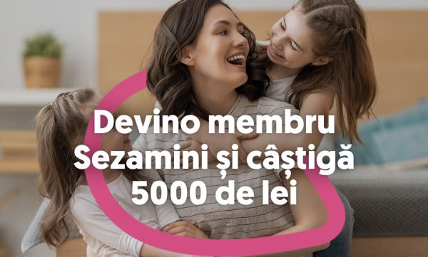 Câștigă un voucher Sezamo în valoare de 5.000 lei