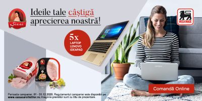 Câștigă 5 laptopuri Lenovo IdeaPad