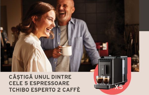 Câștigă 5 espressoare Tchibo Esperto 2 Caffe