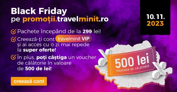 Câștigă un voucher Travelminit în valoare de 500 lei