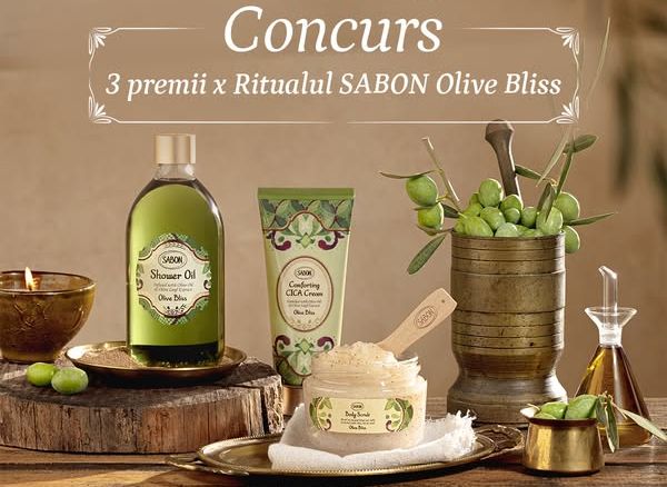 Câștigă 3 seturi de îngrijire personală Olive Bliss by Sabon