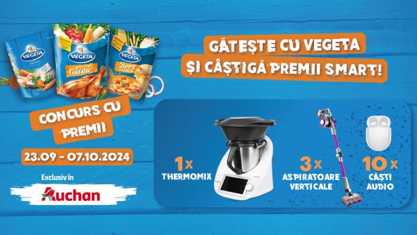 Câștigă un aparat pentru gătit Thermomix Vorwerk TM6