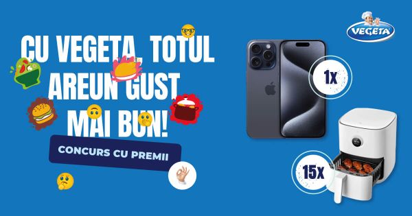 Câștigă un telefon iPhone 15 Pro 128GB 5G