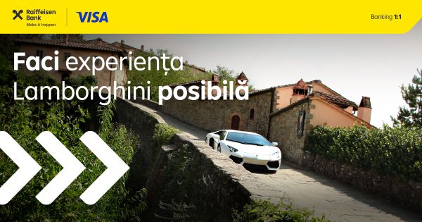 Câștigă o experiență Lamborghini în Toscana