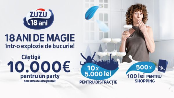 Concurs ZUZU: câștigă 10.000 euro pentru party de ziua ta