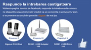 Castiga 2 telefoane Gigaset C300 si 2 routere SE361