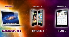 Castiga un laptop Apple MacBook Air, un iPhone 4, 4 iPad-uri 2 si 5 telefoane Samsung Galaxy Ace