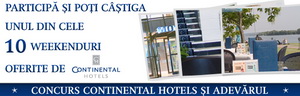 Castiga 10 weekend-uri in 2 la Continentals Hotels