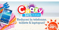 Reduceri Crazy Days la telefoane, tablete si laptopuri