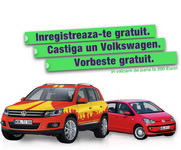 Castiga o masina Volkswagen Tiguan si o masina Volkswagen Up