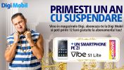 Castiga 43 de smartphone-uri Lenovo Vibe S1 Lite si 500 reduceri 100% la abonamentele Digi Mobil