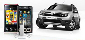 Castiga o masina Dacia Duster, 21 de telefoane mobile si 49 iPod-uri Shuffle