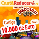 Concurs "Discount City": castiga 10.000 de euro, o excursie in Europa, un iPhone 4 si alte zeci de premii