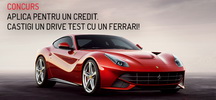 Castiga lunar un drive test cu o masina Ferrari