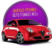 Castiga o masina Alfa Romeo Mito, 12 iPad Mini, 6 aparate Nescafe Dolce Gusto Circolo, 84 de iPod-uri si peste 1000 alte premii