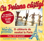 Castiga o vacanta la Paris, 16 excursii la munte sau la mare si 1.000 x 22 tablete de ciocolata Poiana